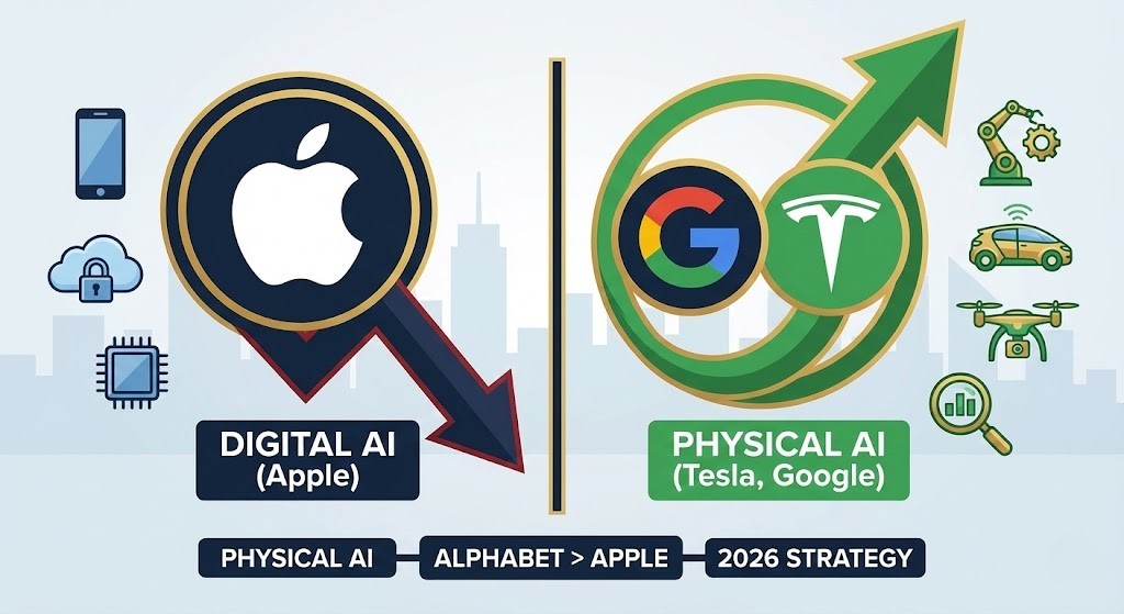 AlphabetがAppleを逆転：2026年は「物理的AI」の年になる（投資戦略）
