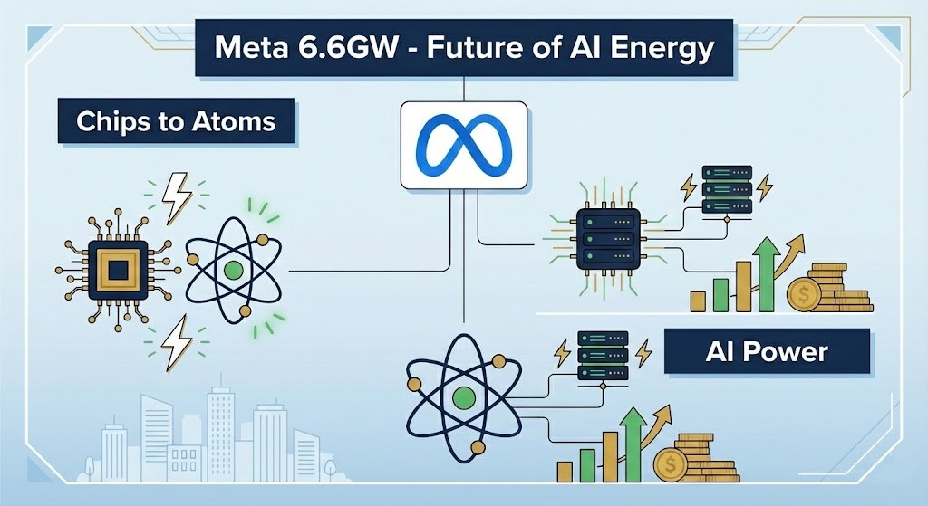 Le pari nucléaire de 6,6 GW de Meta : Pourquoi Vistra et Oklo sont les nouveaux géants de l'IA