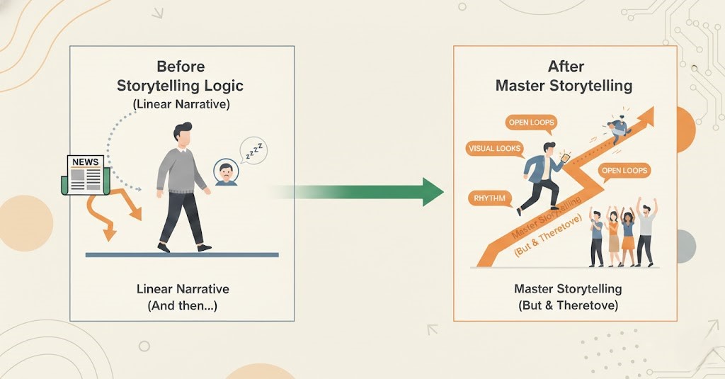 Domine o Storytelling: 6 Segredos para Reter sua Audiência na Economia da Atenção de 2026