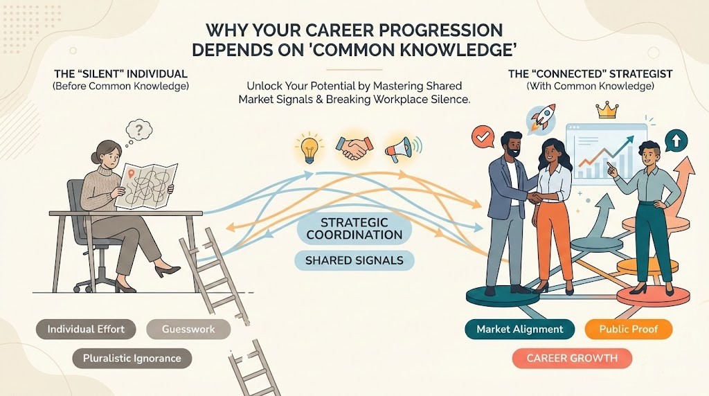 Why Your Career Progression Depends on Common Knowledge Mechanisms