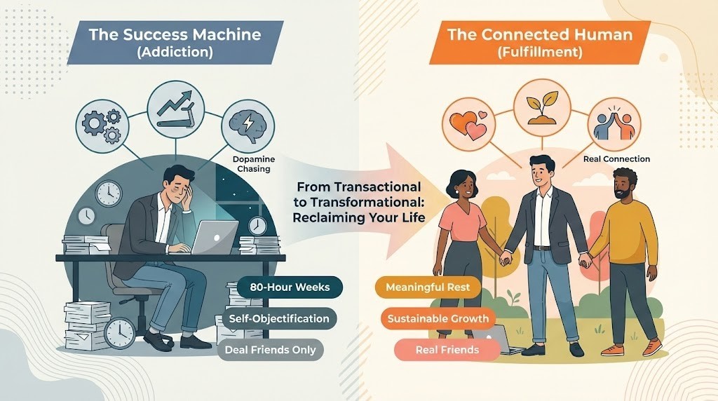 Why Your 80-Hour Work Week is a Symptom of Success Addiction Not Ambition